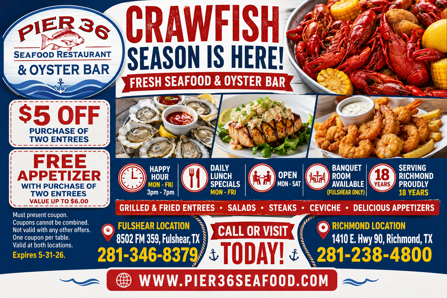 PIER 36 SEAFOOD RESTAURANT & OYSTER BAR