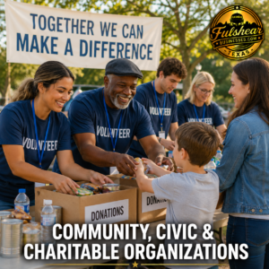 COMMUNITY, CIVIC & CHARITABLE ORGANIZATIONS